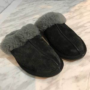 UGG Women's Scuffette II Slippers Black Grey 7